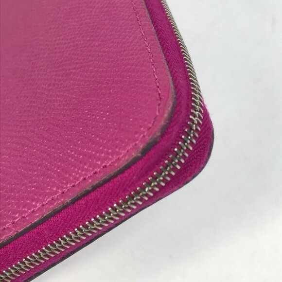 HERMES Long wallet Azap Long Silk-In Zip Around Long Wallet Epsom purple - Picture 6 of 13